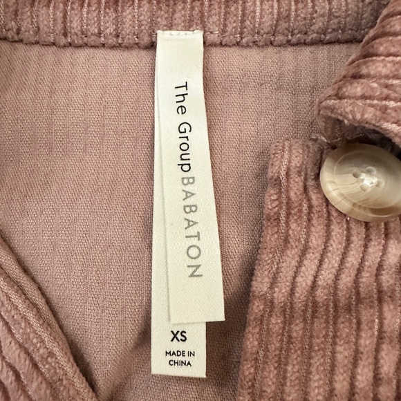 Pink corduroy shirt Jacket - Picture 3 of 5